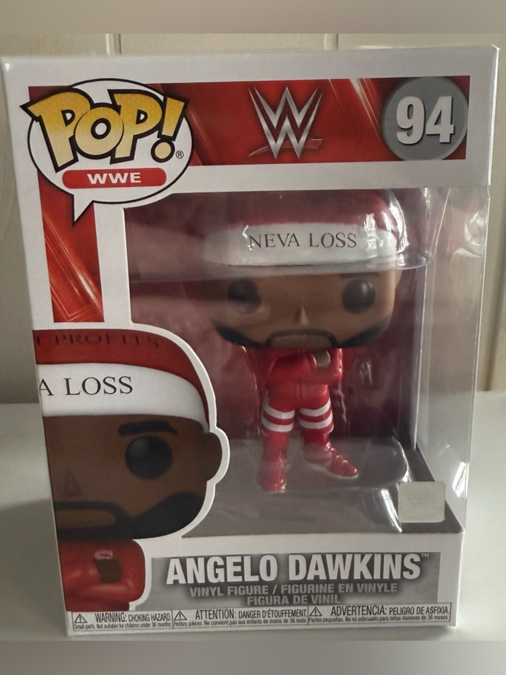 Funko Pop! WWE Angelo Dawkins Vinyl Figure - Red, White, Black